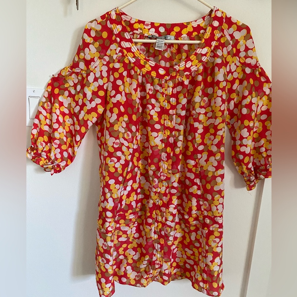 Diane von Furstenburg Andy Warlhol collection silk blouse